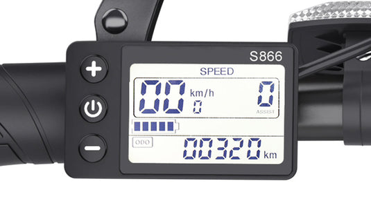 Hidoes C1 electric bike with multifunction display, easy to operate.